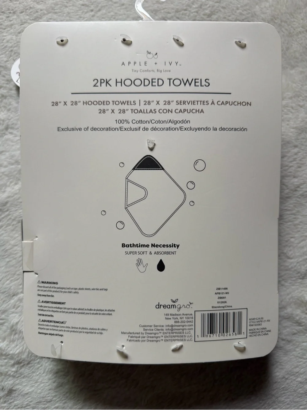 Baby Hooded Towels 2-Pack